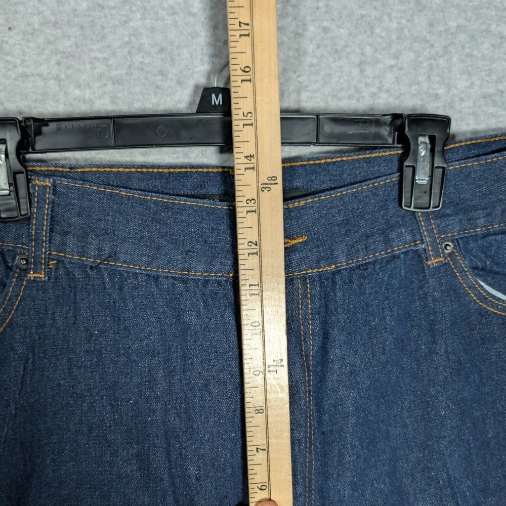 Rocawear Jeans Mens 46x34 Blue Embroidered Baggy Y2K Streetwear  *43x31.5